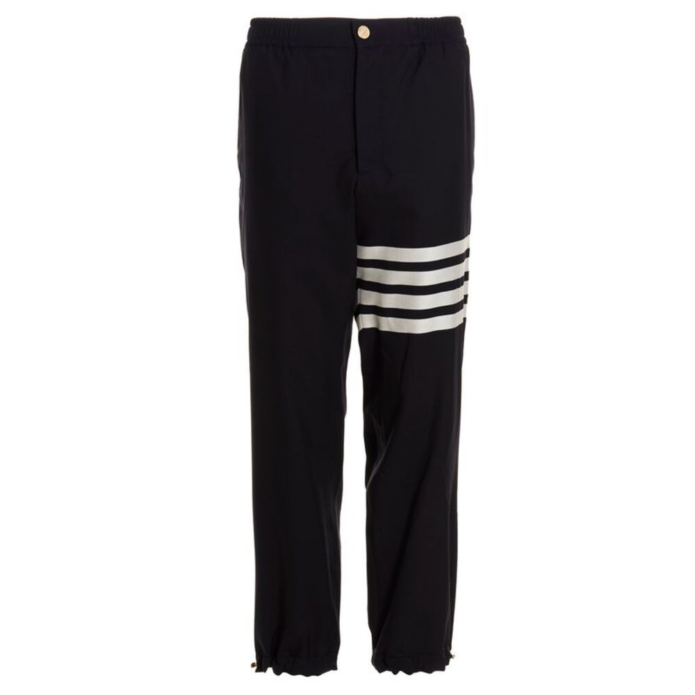 Thom Browne Blue Wool Athletic Men's Pants